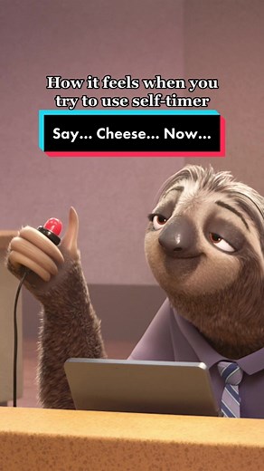 Zootopia Flash Sloth Scene: Relatable Self-Timer Struggles