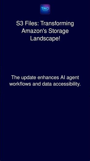 S3 Files: Transforming Amazon's Storage Landscape!