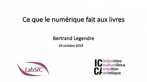 Ce que le numérique fait aux livres | Canal U