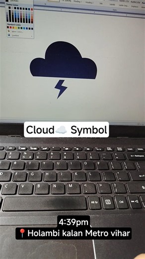 cloud symbol in ms word || CLOUD☁️ || Ms-Word Daily shortcut keys || Ksk Tuition & Computer💻 center