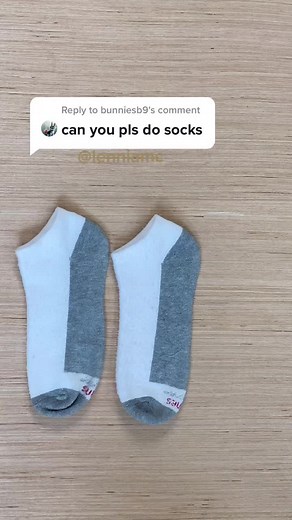 Reply to @bunniesb9 Easy way to fold socks #folding #laundryhack #lifehackstiktok