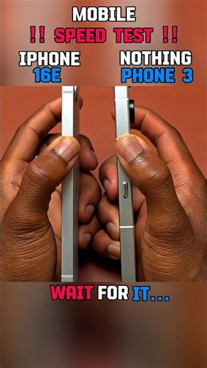 ☠️⚡iPhone 16e vs Nothing Phone 3 - Speed Test!!