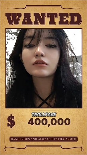 Troll face | wanted filter 👿 #edit #trend #wanted