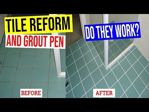 Tile Reform Grout Cleaner and Grout Pen Review Demo - Do they work? Grout Sealers, Grout cleaning.