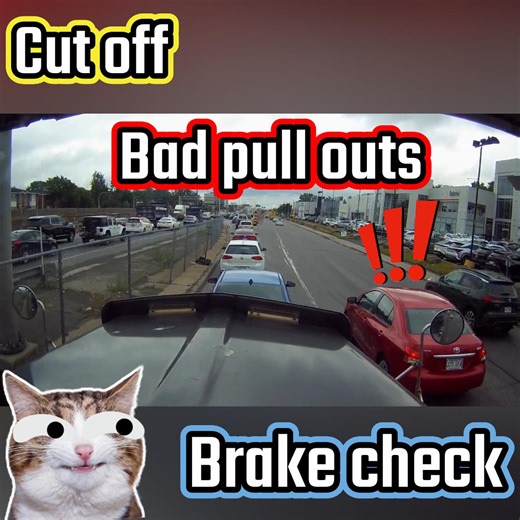 51K views · 682 reactions | Cut off and brake check | Bad pull outs | American Truck Drivers | Facebook