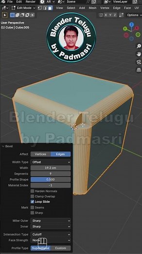 Ctrl + B + N Shortcut in Blender