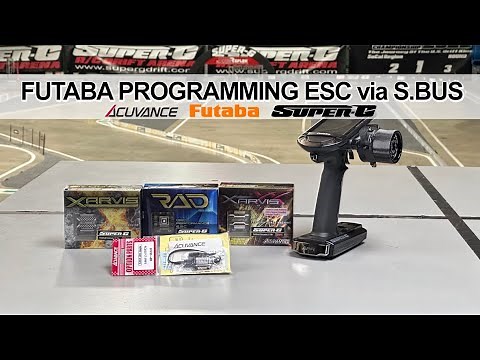 Futaba Programming ESC via S. BUS (Acuvance Xarvis / RAD / Xarvis XX)