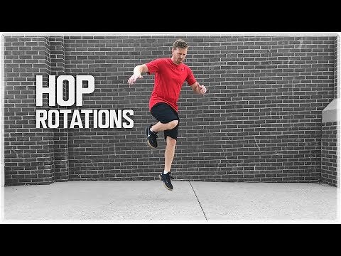 Hop Rotations | Single Leg Hop & Stick with 90 Degree Turn