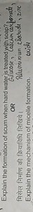 Explain the formation of scum when hard water is treated with s... | Filo