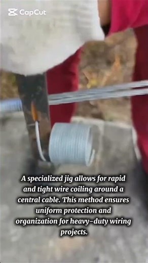 Efficient Wire Coiling Technique