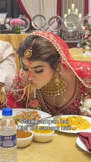 Bride's first love is Food | Wedding Fun | Foodie Bride | Indian Bride | Indian Wedding | Bride Fun