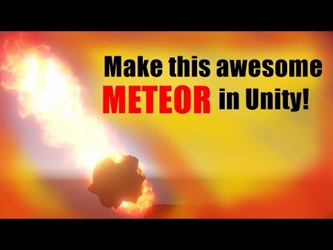 How to make a METEOR SHOWER for your game - Unity - Blender - Visual effects