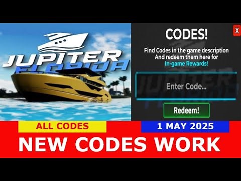 *NEW CODES* [SECRET CODE!] Jupiter Florida BETA CARS ROBLOX | ALL CODES | MAY 1, 2025