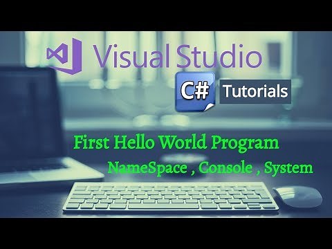 C# Tutorial for Beginners 2018 - Advanced C# Tutorial 01 C# Hello World Program Visual Studio 2017