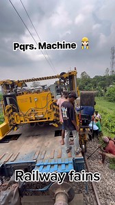 Railway pqrs machine in up rail track #newvideo #trindingvideo. #viralpost2025. #pliesfollowmypage | Railway Fains