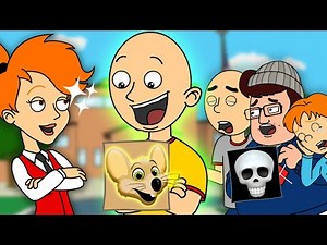 Caillou Gets The GOLD Chuck E. Cheese Card/SUPER Behavior Chart Day