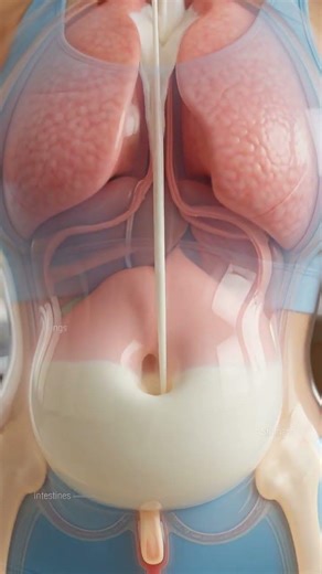 The Amazing Journey of a Milk Inside Your Body | 3D Human Digestive System Animation
