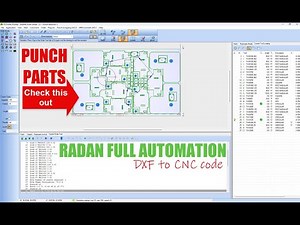 Fully Automated Nesting Punch parts with RADAN.