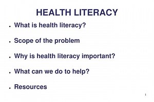 HEALTH LITERACY - SlideServe