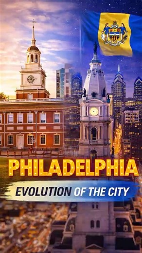 Philadelphia Then and Now City evolution time lapse #history #architecture #didyouknow