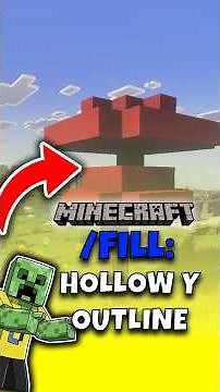 ✅️How to use the FILL command in #minecraft (Hollow and Outline) #commands #tricks #gaming