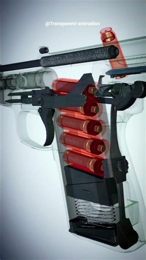 How a Pistol Works — Internal Parts & Firing Cycle (3D Animation)