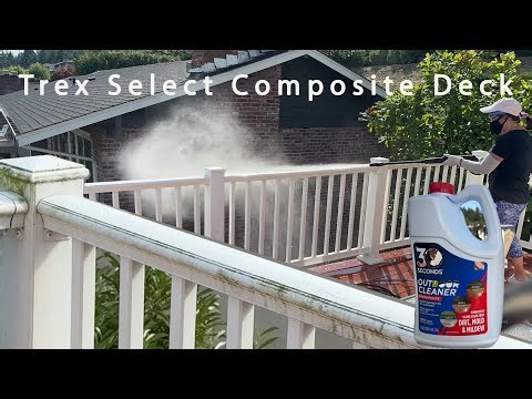 Remove Green Algae, mold, and mildew on Deck with 30 Second