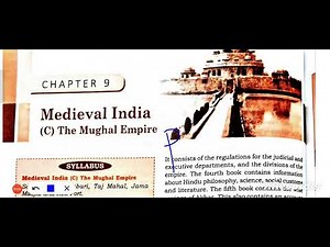 ICSE class 9 history chapter 9 Medieval India The Mughal Empire