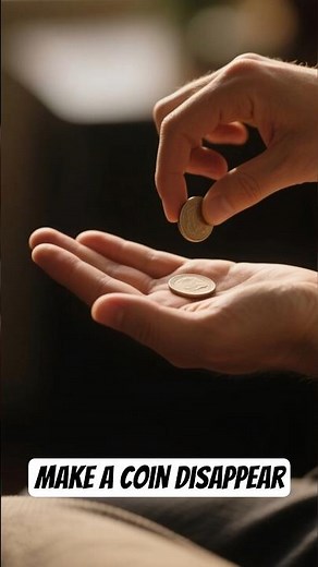 How to make a coin disappear with a hand trick
