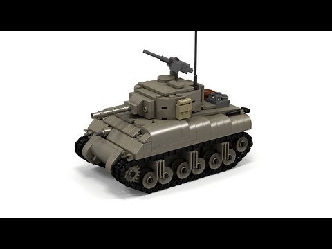 Lego WWII M4A1 Sherman Instructions