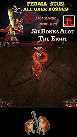 Uber Exarch VS SirBonksAlot - Heavy Strike Berserker So OP! #pathofexile #gaming