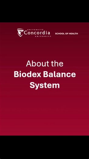 Concordia University School of Health on Instagram: "One of our favorite tools to use in the clinic – especially for our Fall Risk patients – Is the Biodex Balance system. This machine is not only a phenomenal tool to measure balance, stability and coordination, but to improve it as well. It provides direct feedback on your performance, and has many different training options to get the specific results our patients need. Book a visit with us to see how it can help you! Un de nos outils préférés