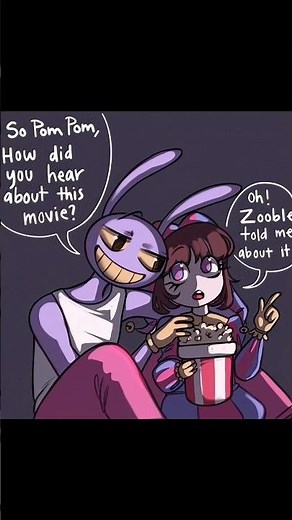 Movie Night!😈Jax x Pomni😳🔥The Amazing Digital Circus Comic Dub