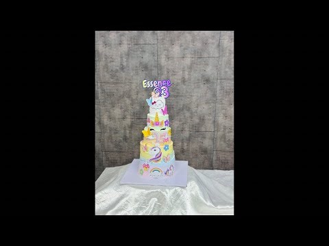 Decorating 5 tier mini cake