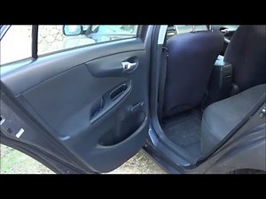 2007-2013 Toyota Corolla How to remove rear door window regulator assembly (w/o power window)