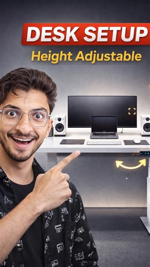 Shivam Jauraa | Tech | AI on Instagram: "This one upgrade changed my work setup. . Purchasing link : https://www.jin.net.in . . #DeskSetup #StandingDesk #SitStandDesk #HomeOfficeIndia #CreatorSetup"