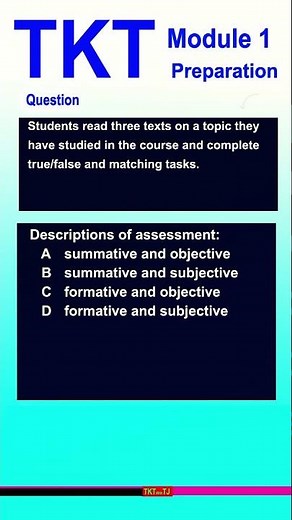 TKT Module 1 Practice Test with Answers