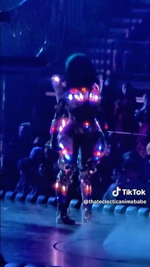 Cardi B Glow Cyber Robot costume so TEA | Little Miss Drama Tour #littlemissdramatour #cardib