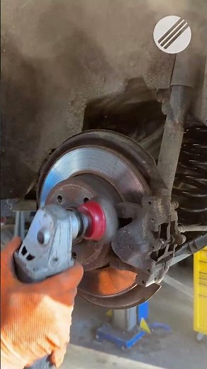 Watch This Rusty & Dirty Brake Rotor Get Cleaned Fast! #workshop