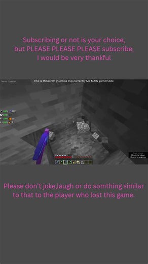 Minecraft PVP video clips (1805) (Game version:1.21.11）