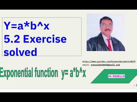 5. 2 exercise prob 1-17 pima math 142 Exponential function s y=a*b^x
