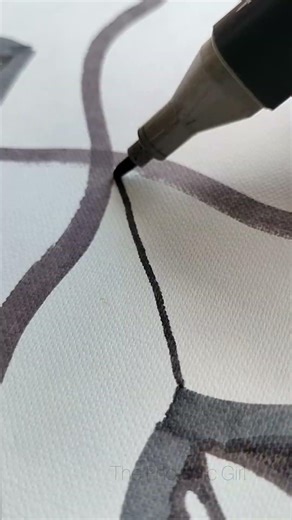 Abstract Line Art ✨ | Satisfying Pattern Drawing #shorts