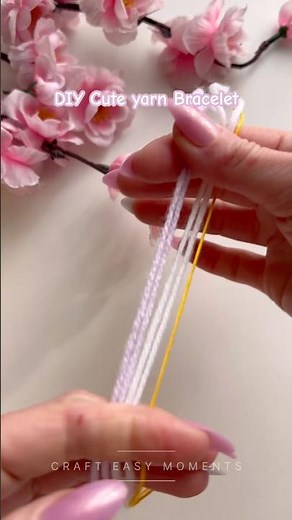 DIY Cute Friendship Bracelet💞 Easy Yarn Craft Idea#diy #craft #bracelet