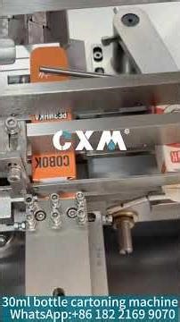 This machine boxes 30ml plastic bottles at high speed!So satisfying to watch 👀✨#cartoningmachine