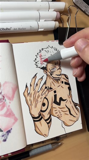 Risposta a @🦙Rèka aki egy bèka🐸 Who to draw next?💭 #art #drawing #anime #sukuna #jujutsukaisen