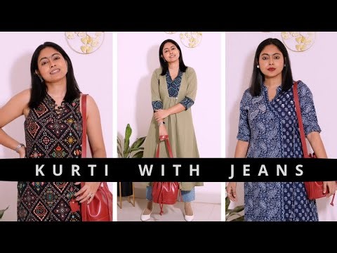 Kurti With Jeans 😍 | Look Cool & Classy in Kurtis | Part-1