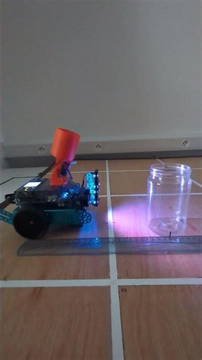 mBot2 "Gauge" — Défi-Basket Ball Launcher Test (Side View)