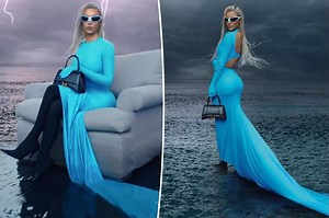 Kim Kardashian walks on water in Balenciaga campaign