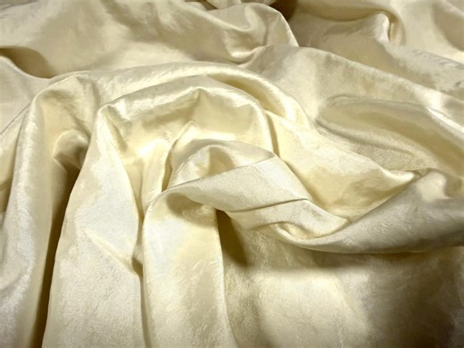 Taffeta Woven Dress Fabric, per Metre - Plain - Cream - Etsy