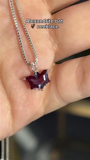 Pattil on Instagram: "I looove making alexandrite bat necklaces 🦇#alexandrite #bat #finejewelry"